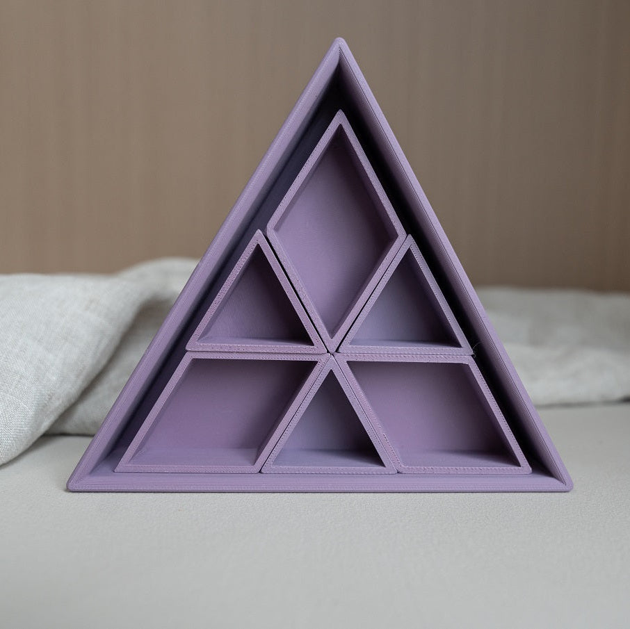 Grennn inlegdriehoek 'mandigo' paars