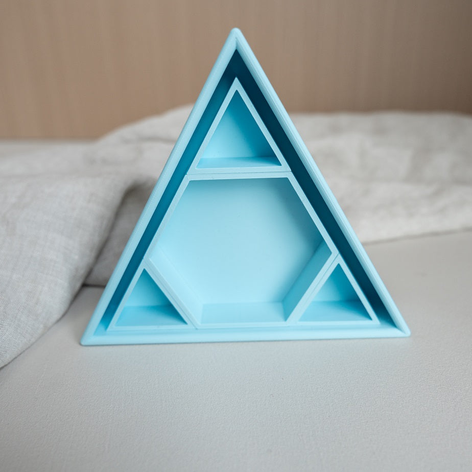 Grennn inlegdriehoek 'mandigo' pastel blauw