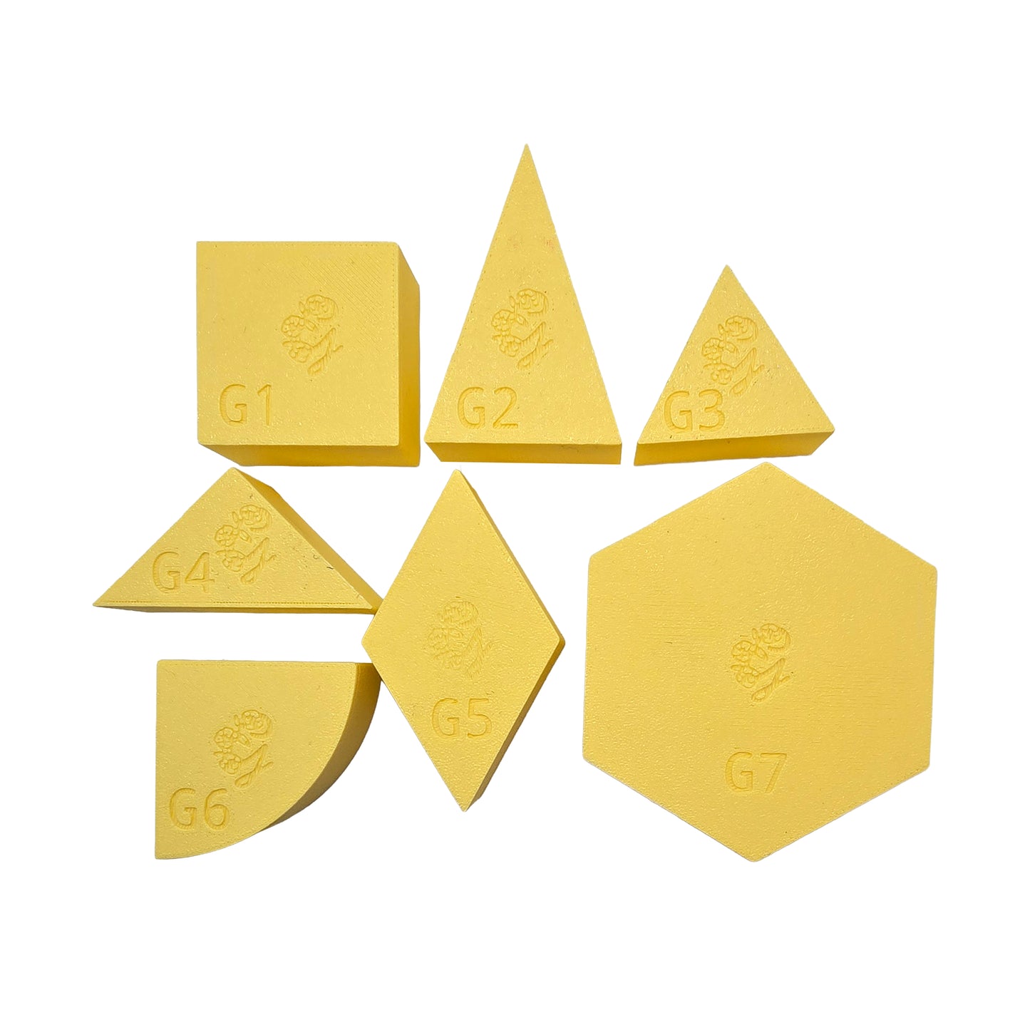 Grennn speelbakje 'mandigo' pastel geel kwartcirkel (G6)