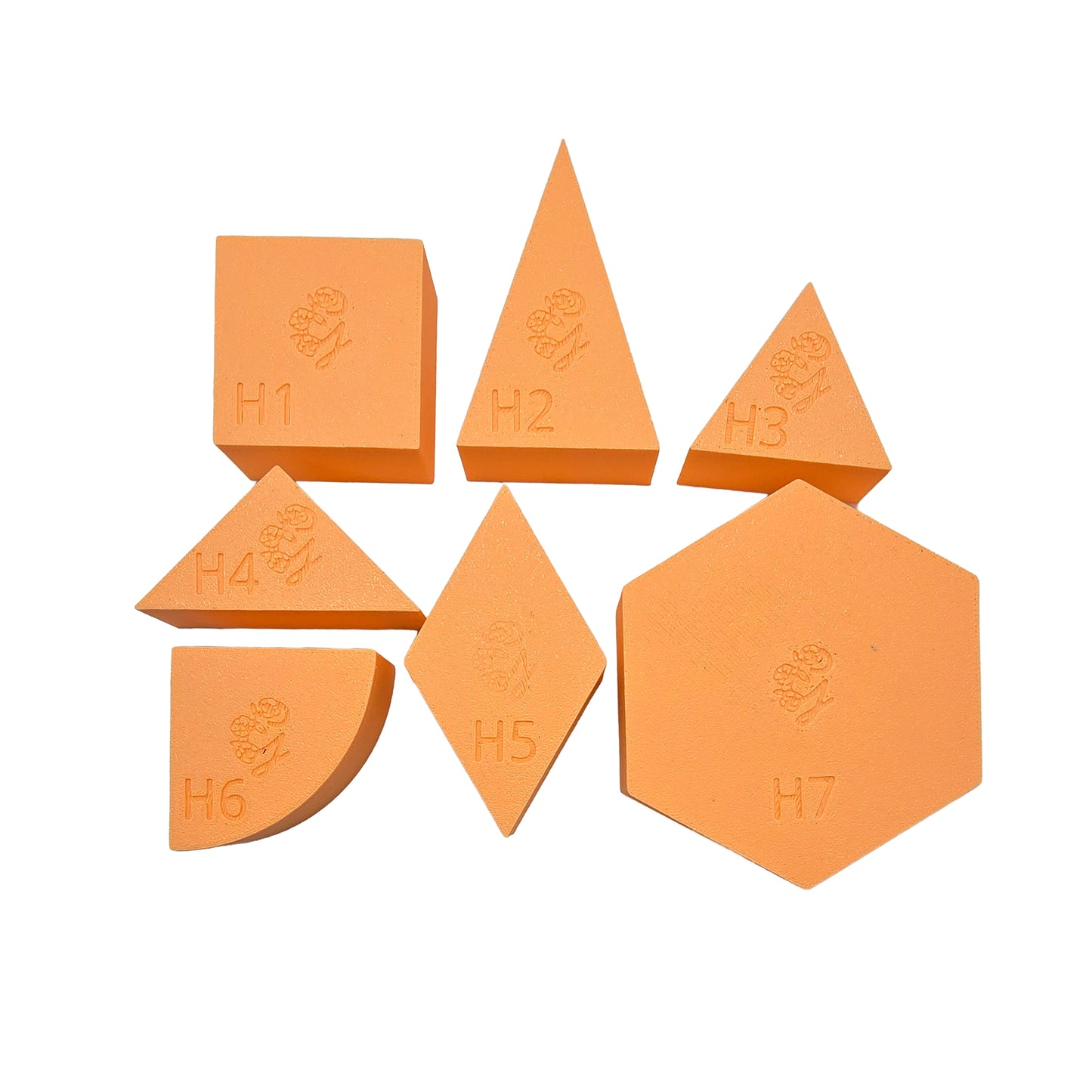 Grennn speelbakje 'mandigo' pastel oranje kwartcirkel (H6)