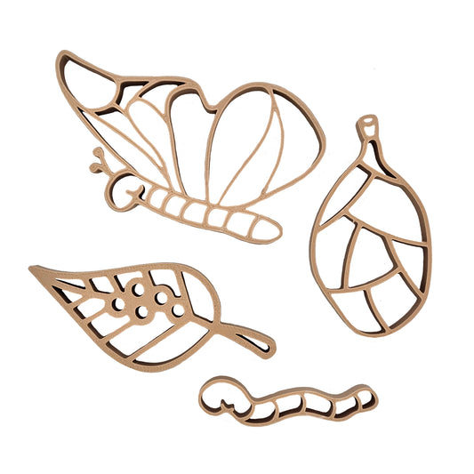 Grennn vlinder cyclus uitstekers