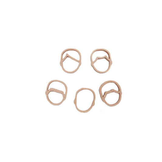 Grennn kind kort haar uitstekers