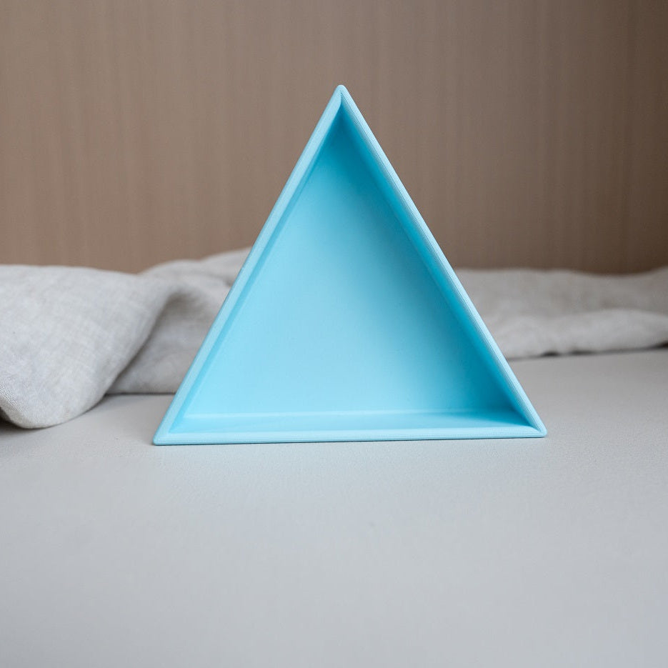 Grennn inlegdriehoek 'mandigo' pastel blauw