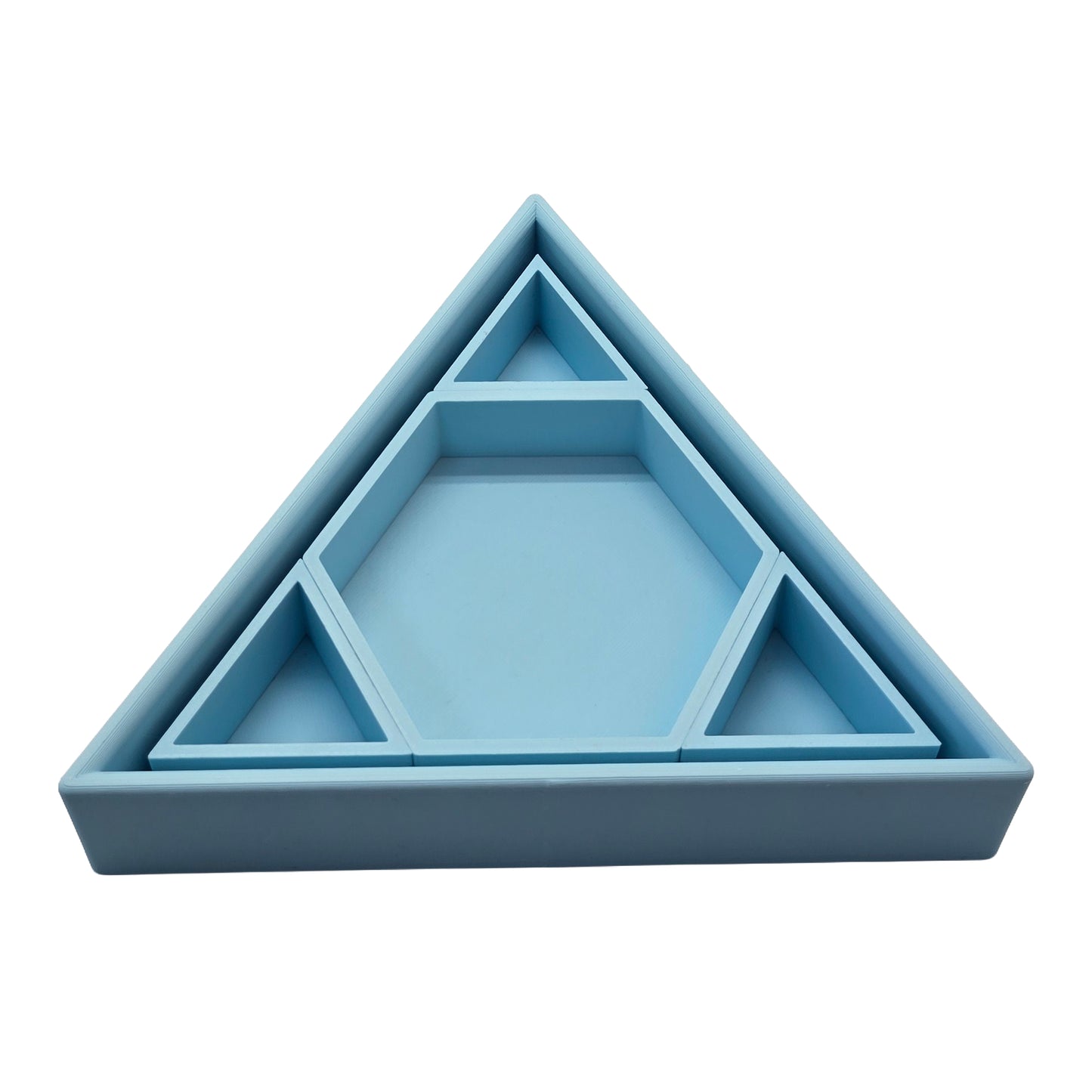 Grennn inlegdriehoek 'mandigo' pastel blauw