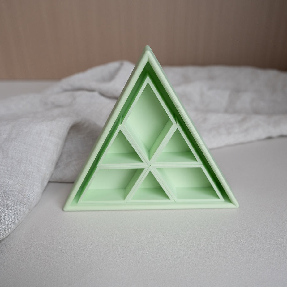 Grennn inlegdriehoek 'mandigo' pastel groen