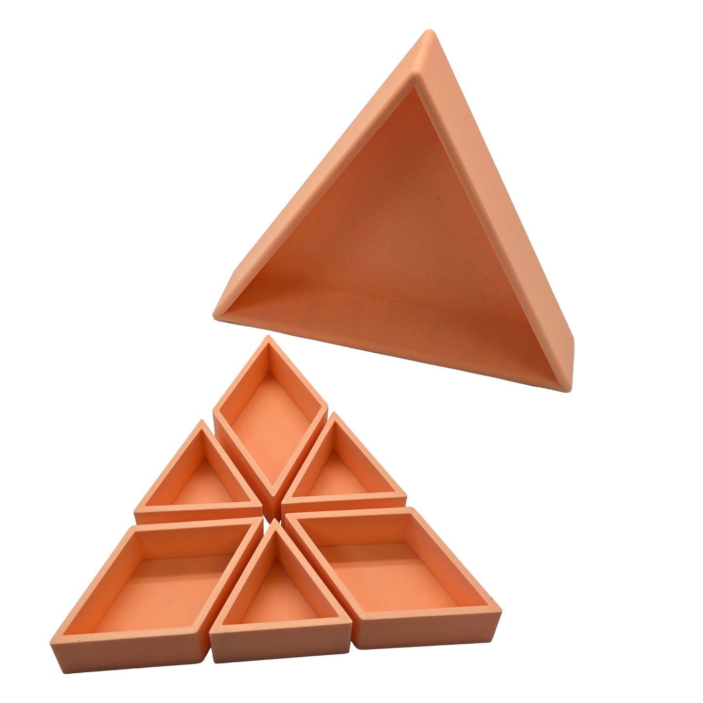 Grennn inlegdriehoek 'mandigo' pastel oranje