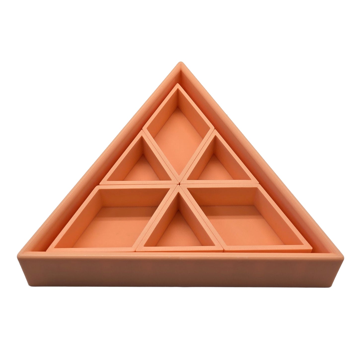 Grennn inlegdriehoek 'mandigo' pastel oranje