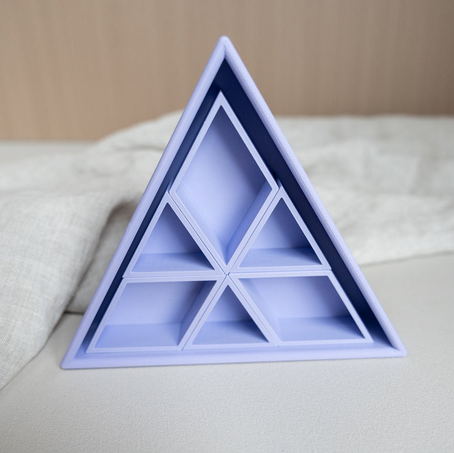 Grennn inlegdriehoek 'mandigo' pastel paars