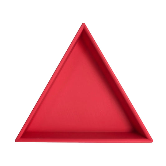 Grennn inlegdriehoek 'mandigo' pastel rood