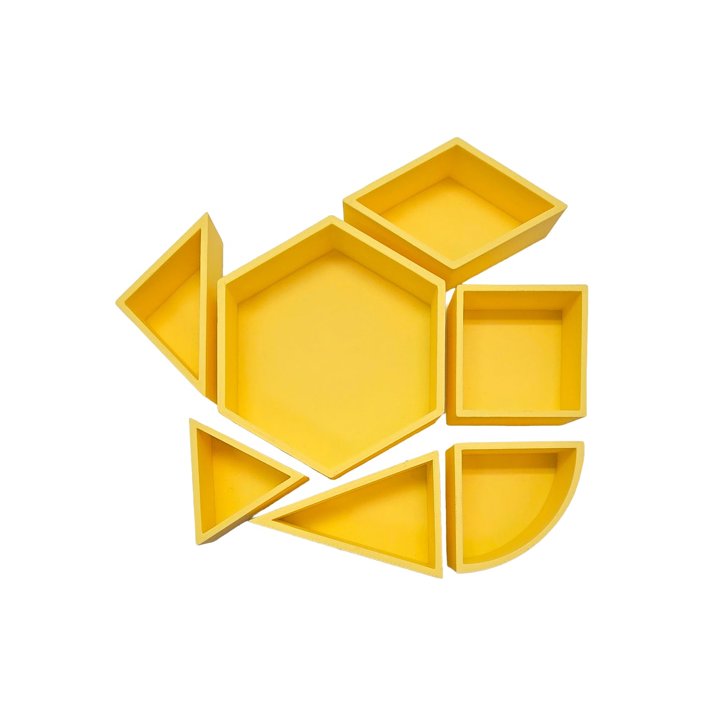 Grennn speelbakje 'mandigo' pastel geel vierkant (G1)