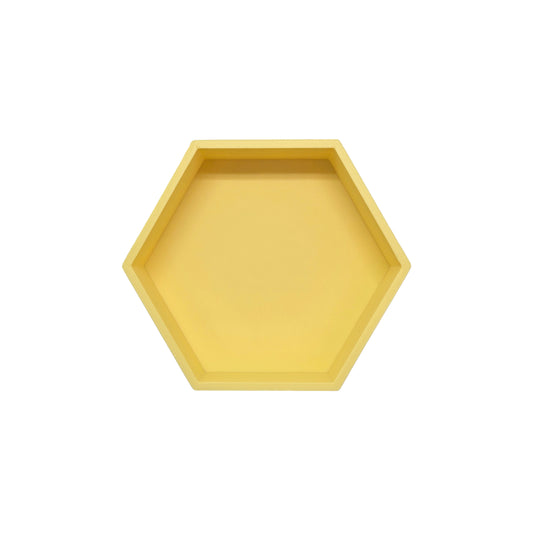 Grennn speelbakje 'mandigo' pastel geel zeshoekig (G7)