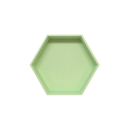 Grennn speelbakje 'mandigo' pastel groen zeshoekig (J7)