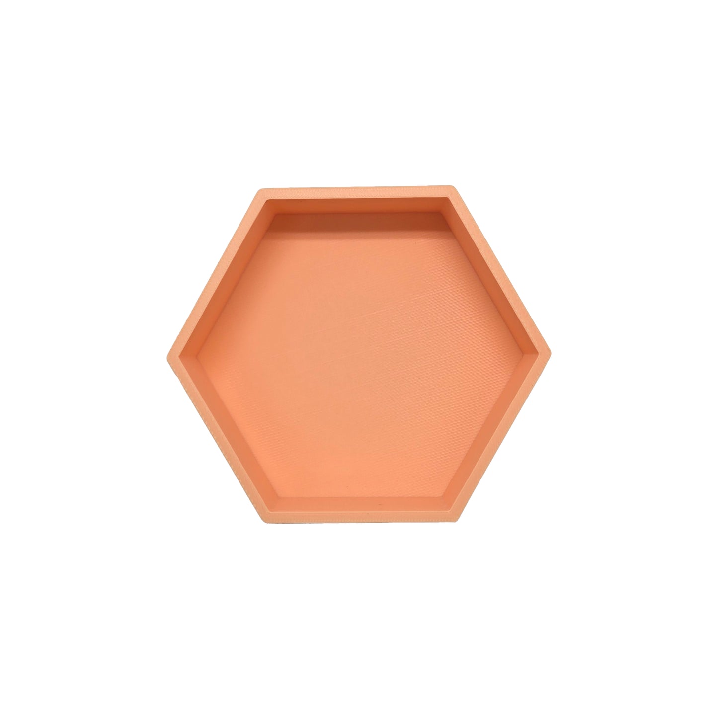 Grennn speelbakje 'mandigo' pastel oranje zeshoekig (H7)