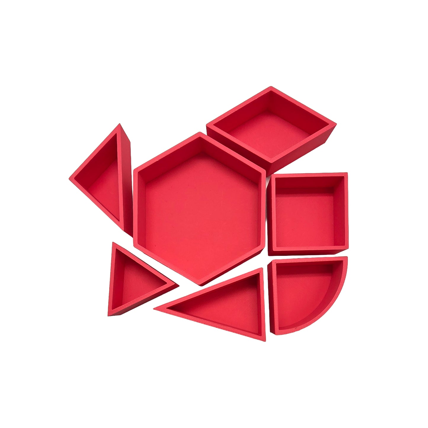 Grennn speelbakje 'mandigo' pastel rood vierkant (I1)