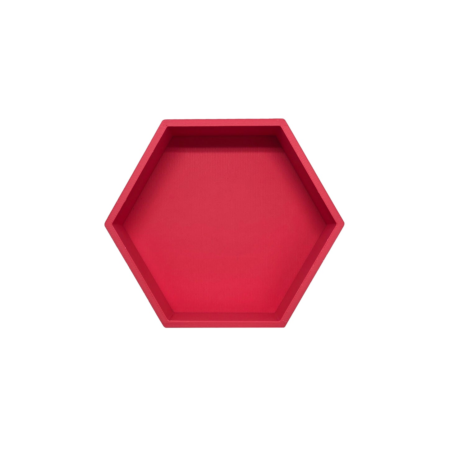 Grennn speelbakje 'mandigo' pastel rood zeshoekig (I7)