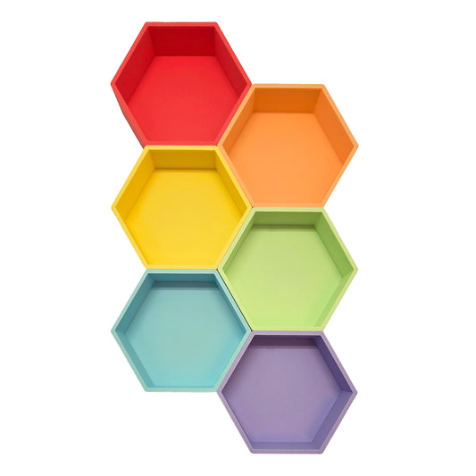 Grennn 'mandigo' pastel zeshoekig