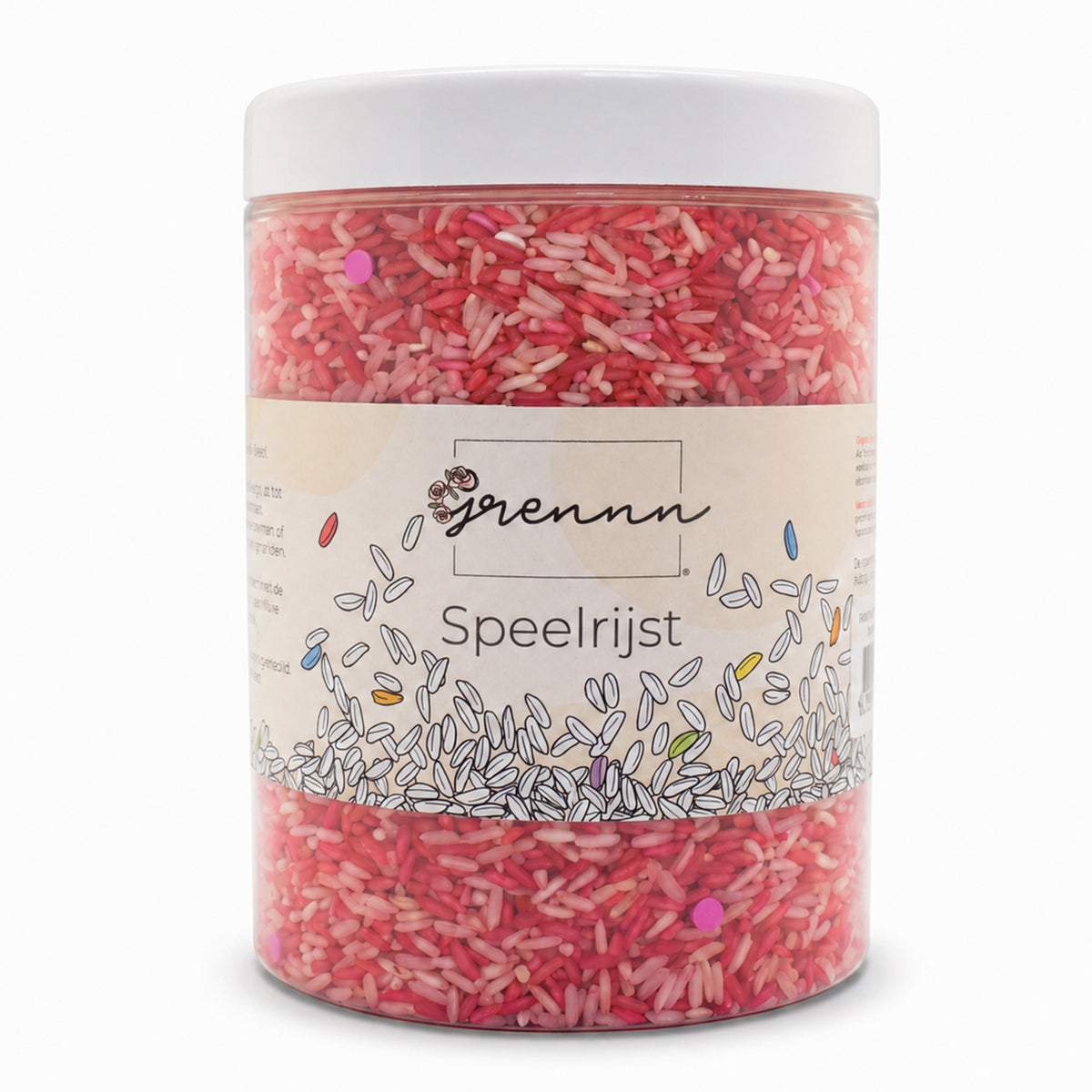 Grennn speelrijst aardbeien mix